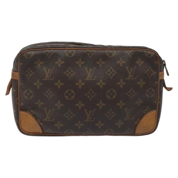 LOUIS VUITTON Monogram Compiegne 28 Clutch Bag LV Auth - Picture 3 of 16